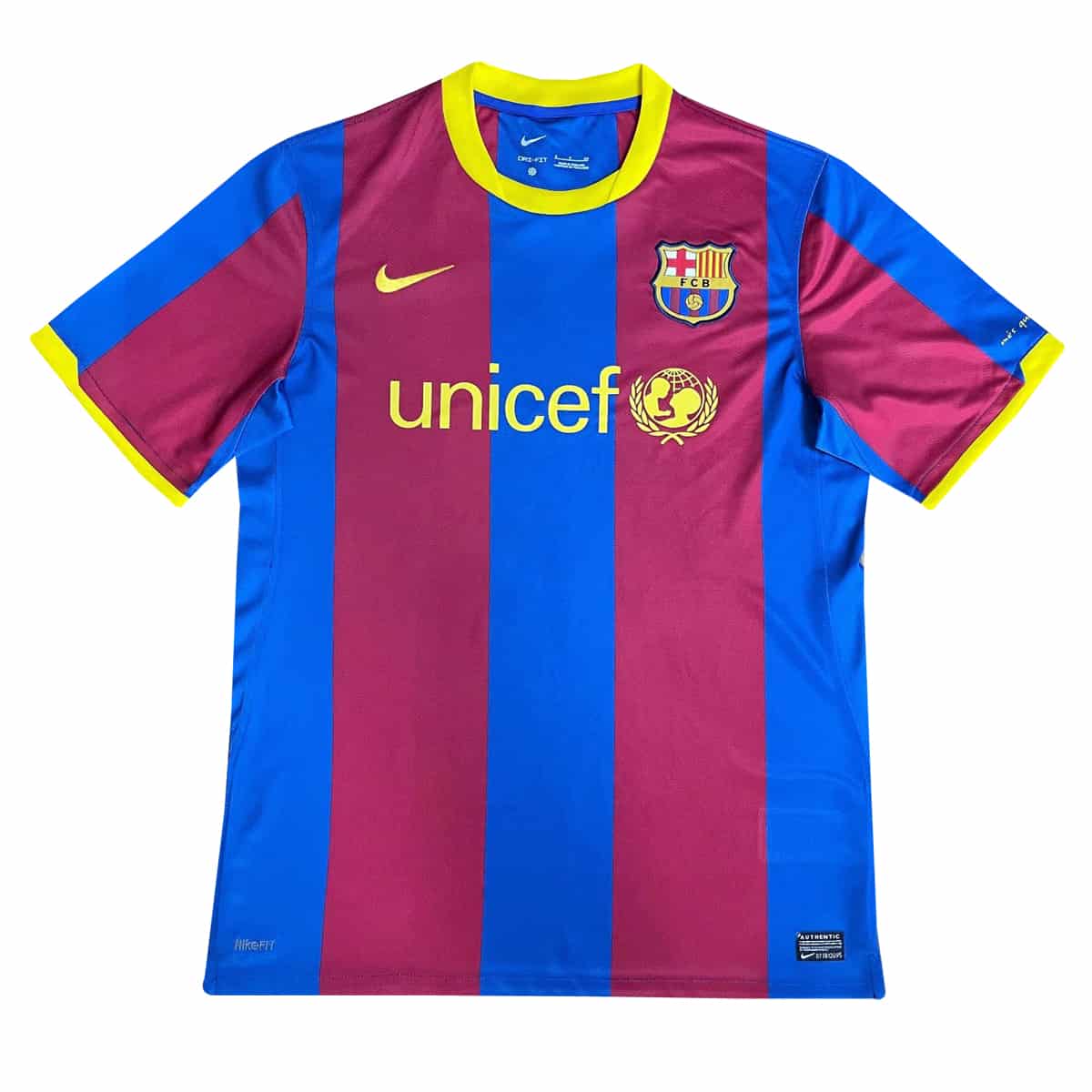 Maillot domicile rétro de Barcelone 2010/11
