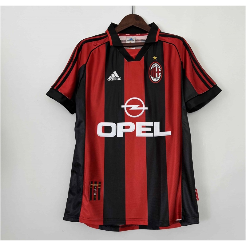 Maillot domicile rétro de l’AC Milan 1998/99