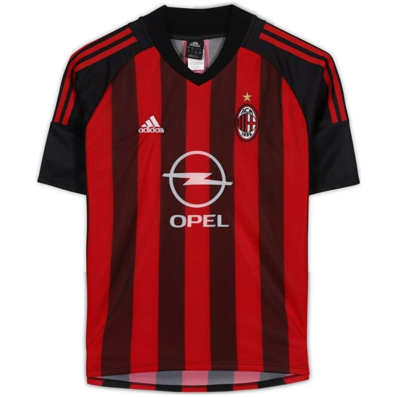Maillot domicile rétro de l’AC Milan 2002/03