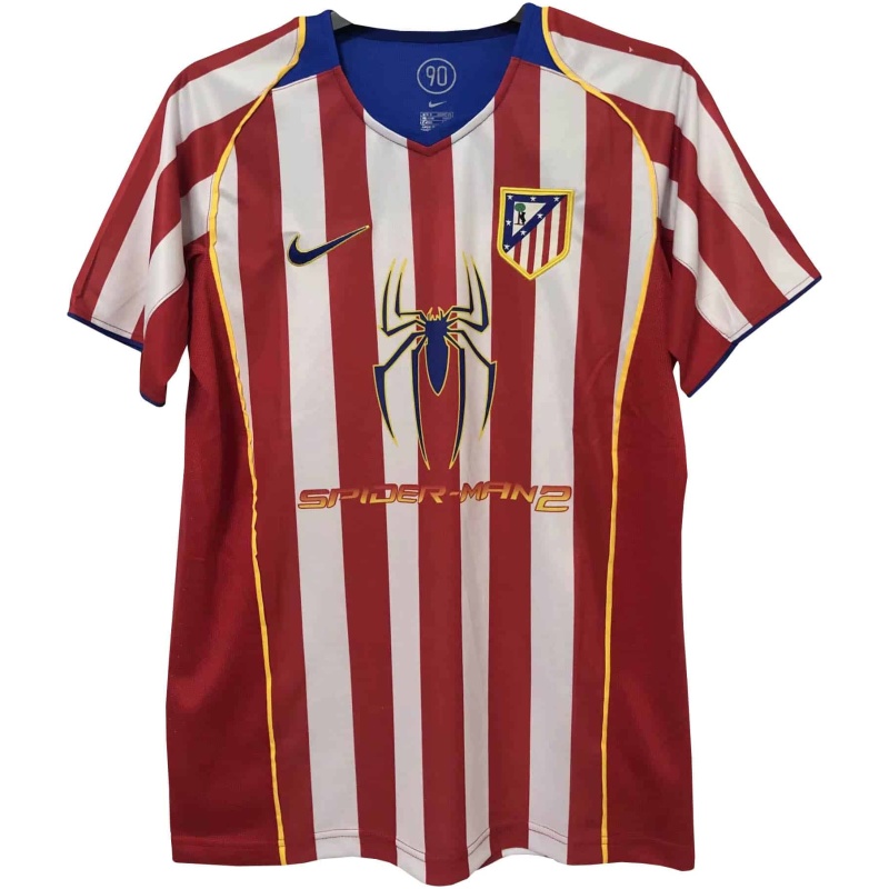 Maillot Domicile Rétro de l’Atlético Madrid 2004/05