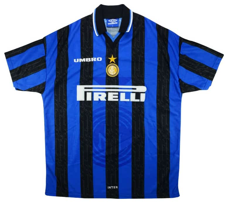 Maillot domicile rétro de l’Inter Milan 1997/1998
