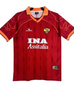 Maillot domicile rétro de la Roma 1999/2000