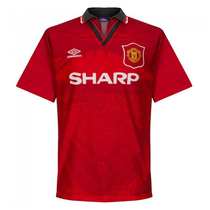Maillot domicile rétro de Manchester United 1994-1996