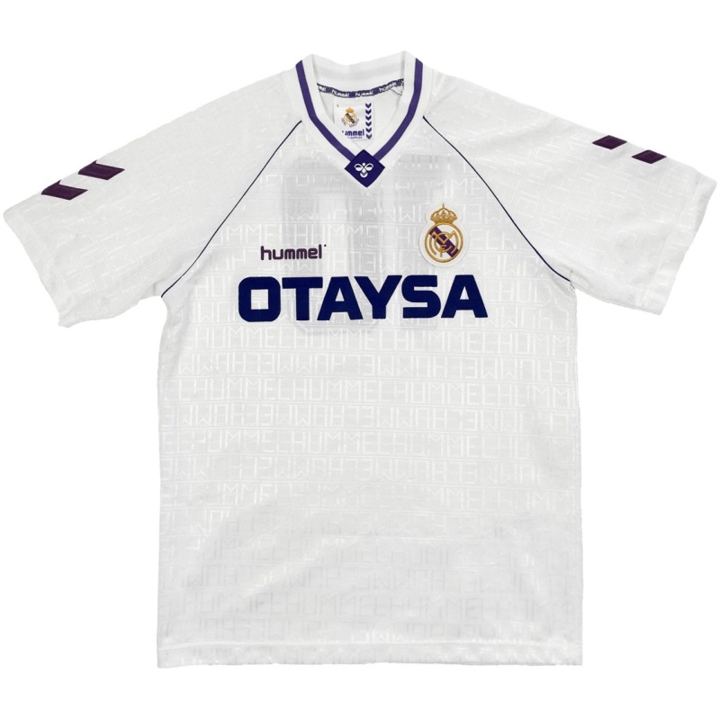 Maillot Domicile Rétro du Real Madrid 1990/92