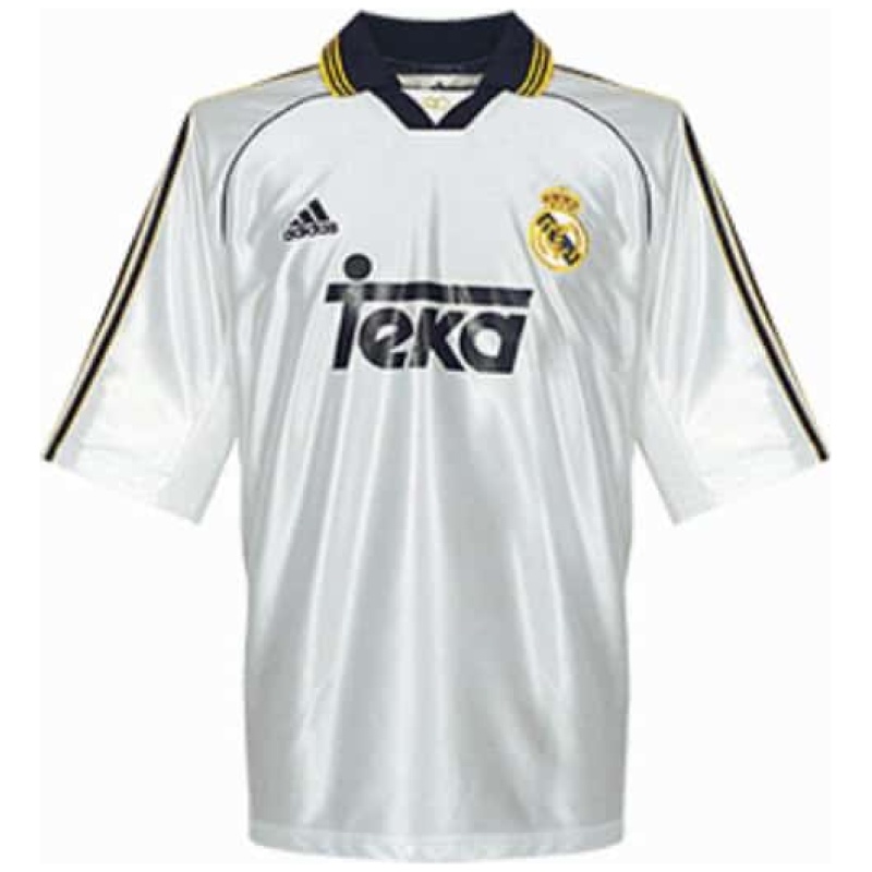 Maillot Domicile Rétro du Real Madrid 1998-2000