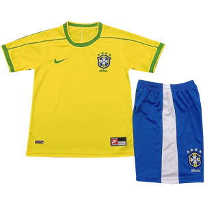Maillot domicile rétro enfant Brésil 1998
