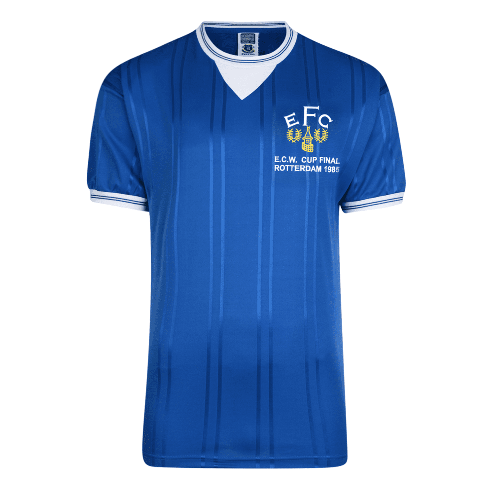 Maillot domicile rétro Everton ECWC finale 1985