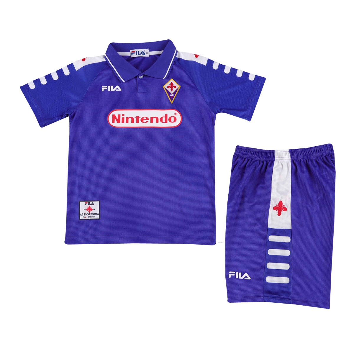 Maillot domicile rétro pour enfants ACF Fiorentina 1998/99