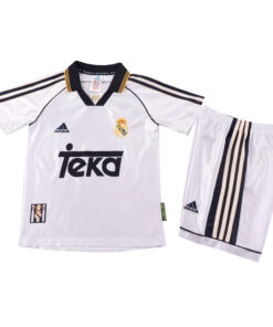 Maillot domicile rétro pour enfants du Real Madrid 1998/00