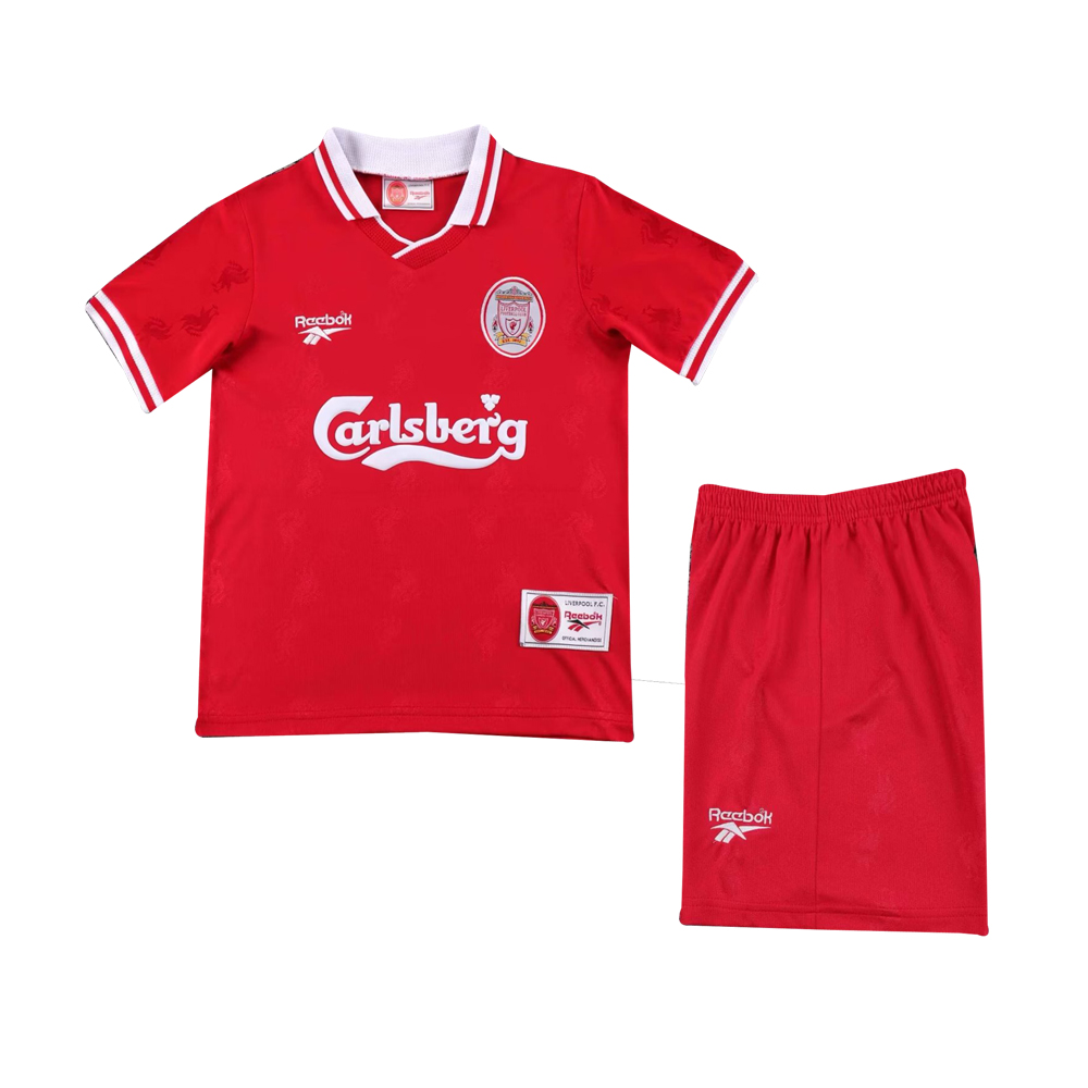 Maillot domicile rétro pour enfants Liverpool 1996/97