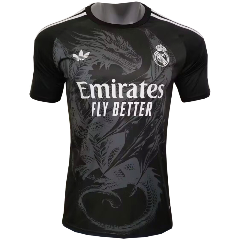 Maillot Édition Spéciale Dragon Noir Real Madrid 2024/25