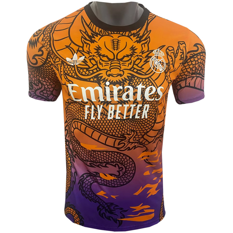 Maillot Édition Spéciale Dragon Orange du Real Madrid 2024/25