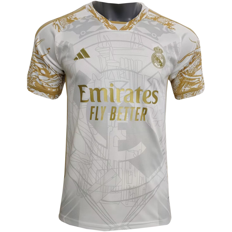 Maillot Édition Spéciale Real Madrid Blanc – Dragon Doré 2023/24