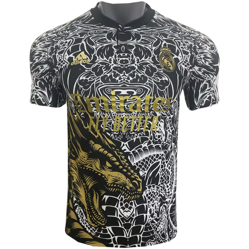 Maillot Édition Spéciale Real Madrid Dragon Noir 2023/24