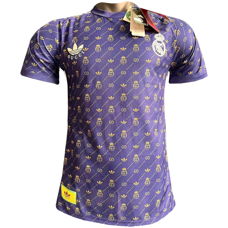 Maillot Édition Spéciale Real Madrid x Gucci Violet 2024/25 – joueur