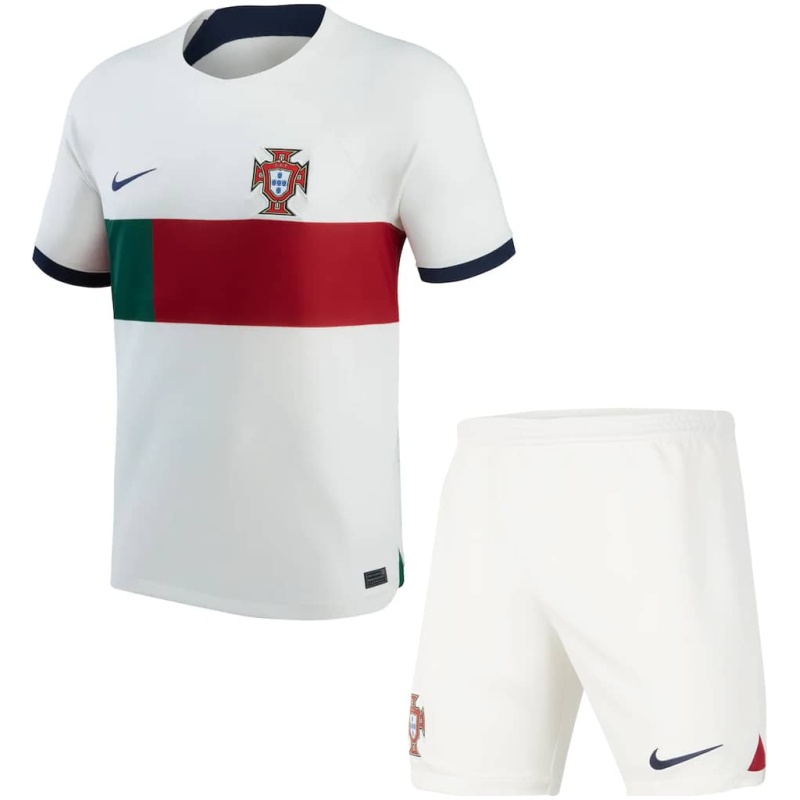 Maillot extérieur des enfants du Portugal pour la Coupe du Monde de la FIFA 2022 au Qatar