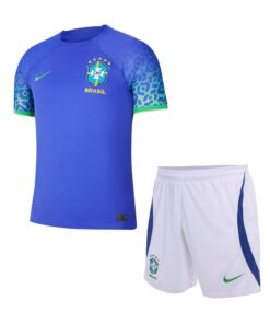 Maillot Extérieur Enfants Brésil Coupe du Monde FIFA Qatar 2022
