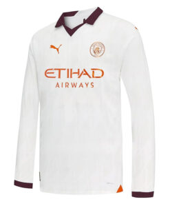Maillot Extérieur Manchester City Manches Longues 2023/24