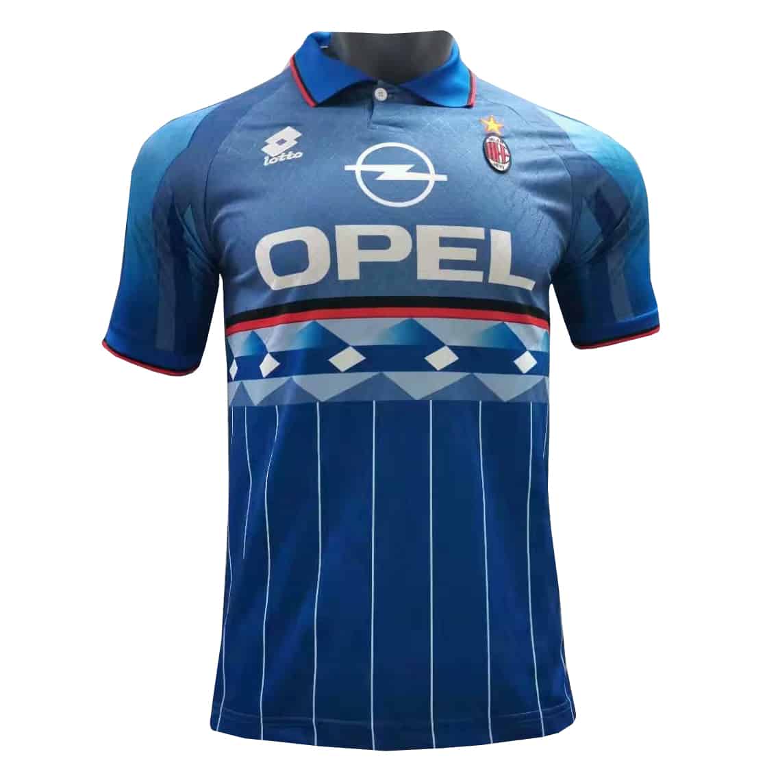 Maillot extérieur rétro de l’AC Milan 1995/96