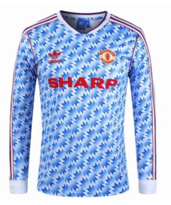 Maillot extérieur rétro Manchester United manches longues 1990-1992