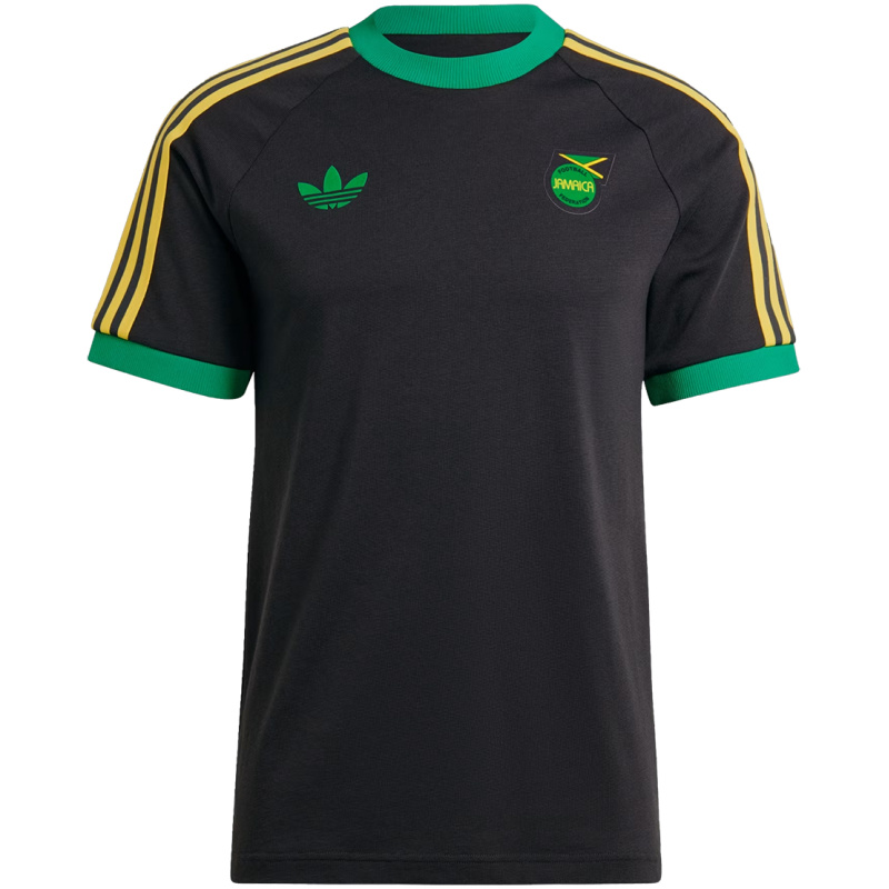 Maillot Jamaica Adicolor 3-Stripes en pur coton noir 2024