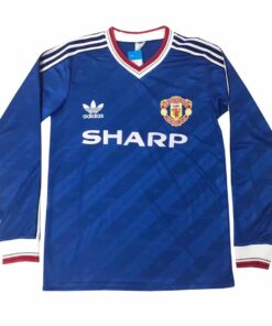 Maillot Manchester United Extérieur Rétro Manches Longues 1986/1987