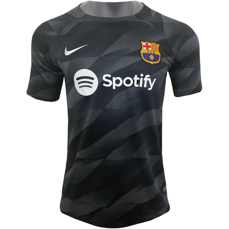 Maillot Noir de Gardien de But de Barcelone 2023/24