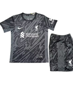 Maillot Noir de Gardien de But Liverpool Enfant 2024/25