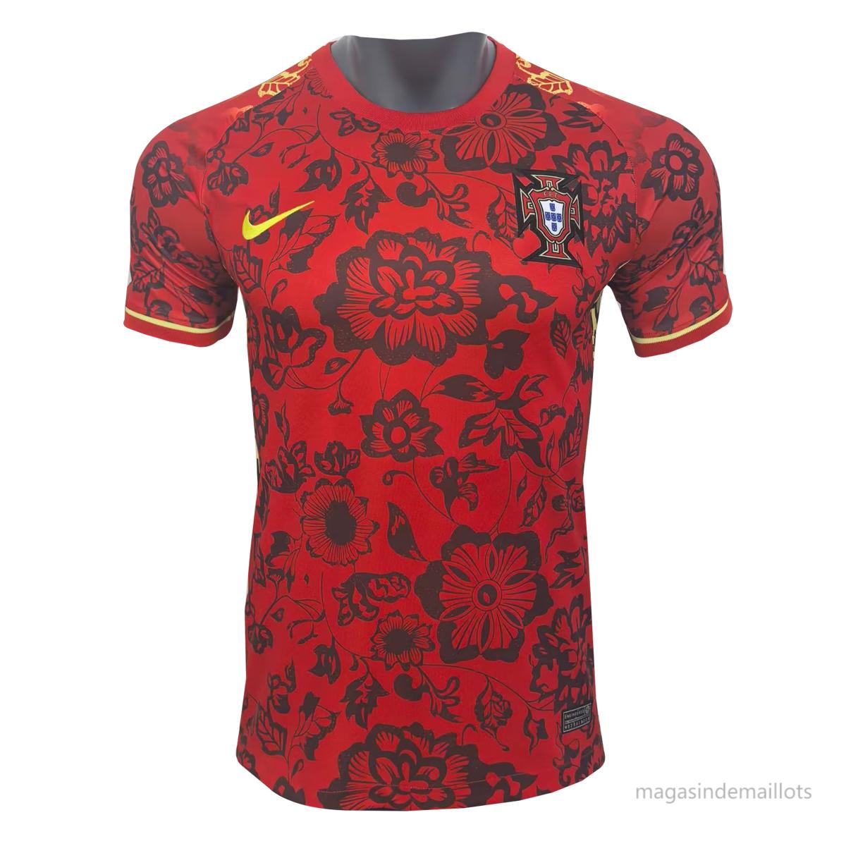 Maillot spécial Portugal Fleur Rouge 2024