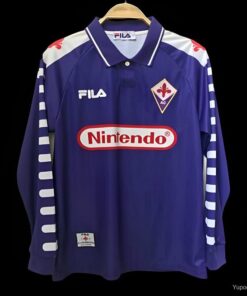 Maillot rétro domicile à manches longues de la Fiorentina 98/99