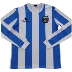 Maillot rétro domicile Argentine à manches longues 1986