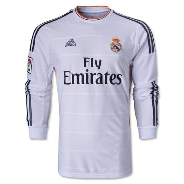 Maillot rétro domicile de Real Madrid à manches longues 2013/14
