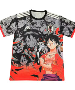 Maillot Rouge-Noir 2025 du Roi des Pirates Luffy du Japon