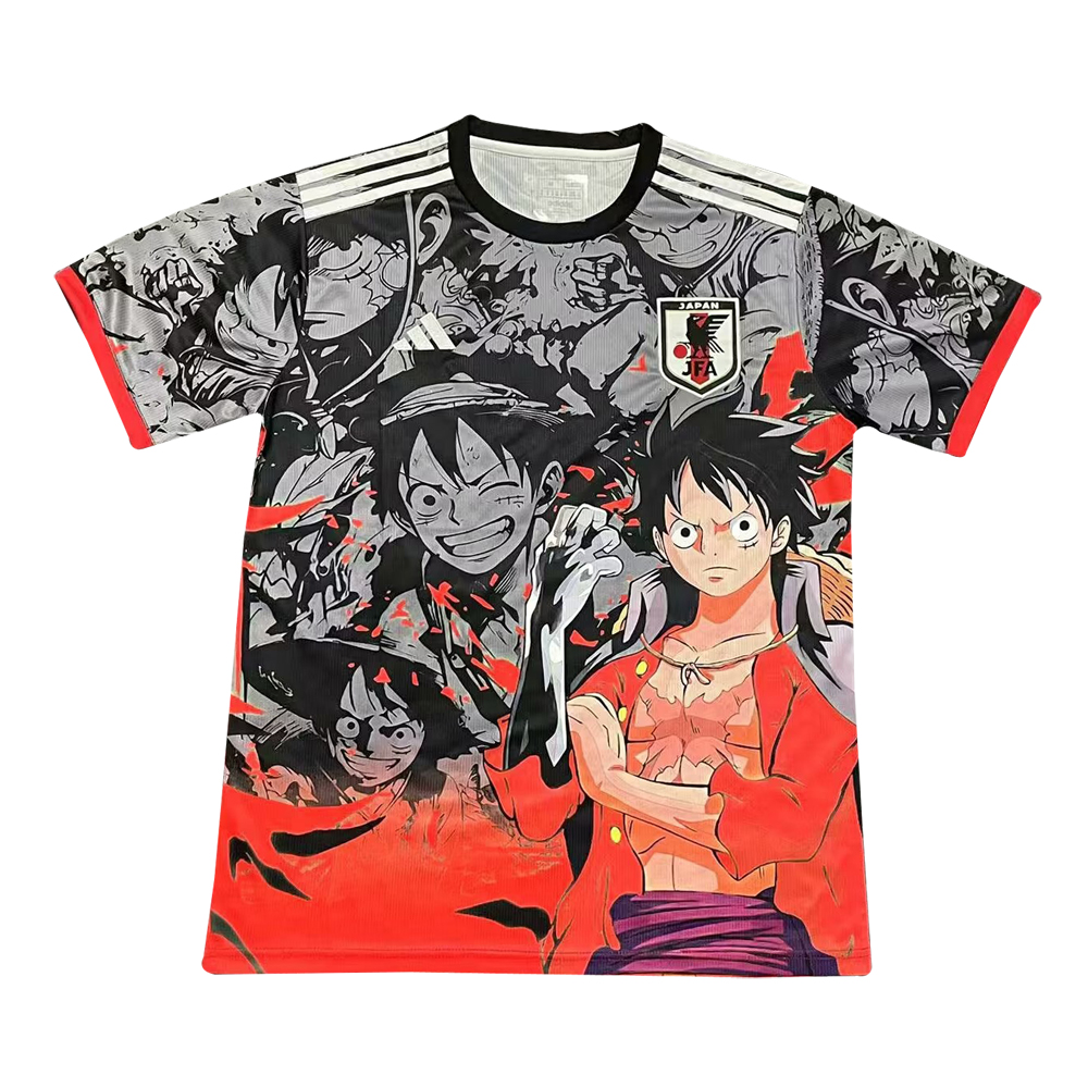 Maillot Rouge-Noir 2025 du Roi des Pirates Luffy du Japon