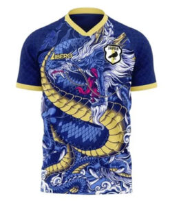 Maillot Spécial Anime Bleu Dragon du Japon 2024