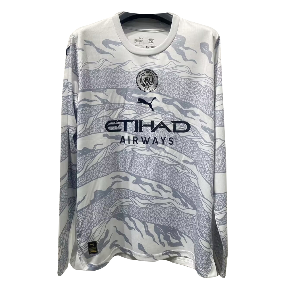 Maillot spécial manches longues Manchester City Année du Dragon 2024