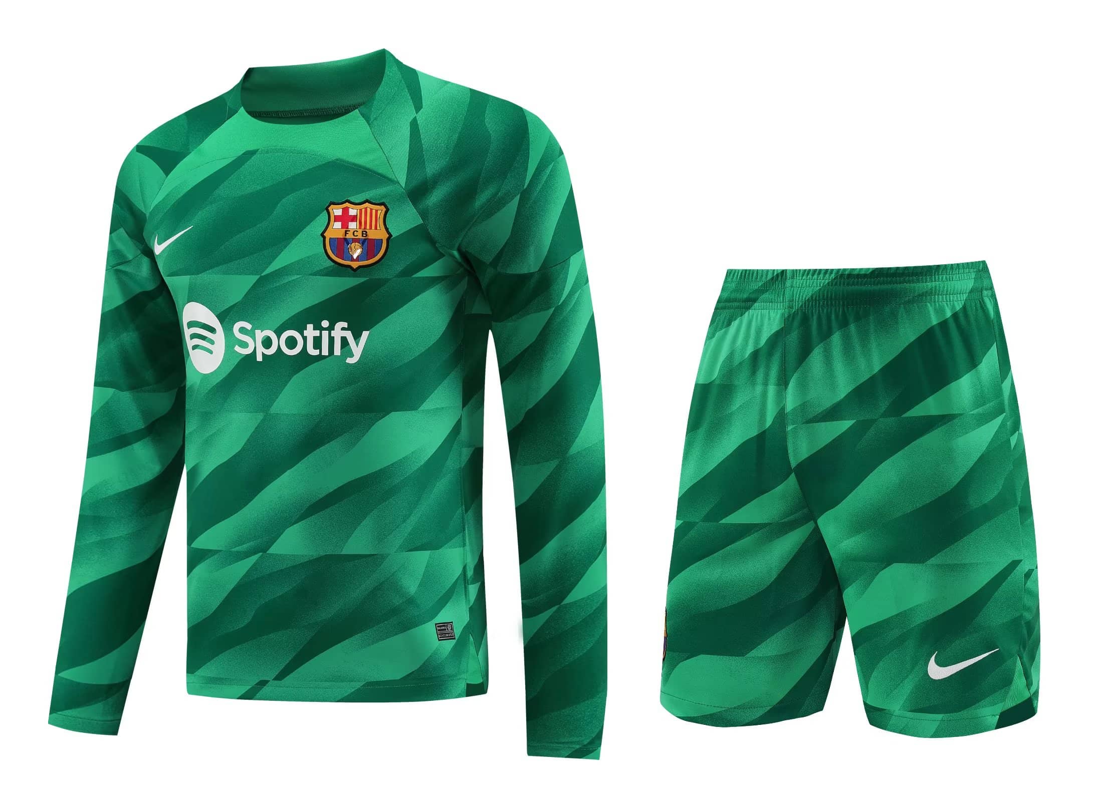 Maillot vert à manches longues du gardien de but de Barcelone 2023/24