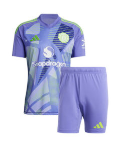 Maillot Violet de Gardien pour Enfants Manchester United 2024/25