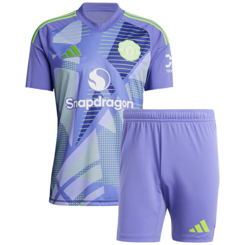 Maillot Violet de Gardien pour Enfants Manchester United 2024/25