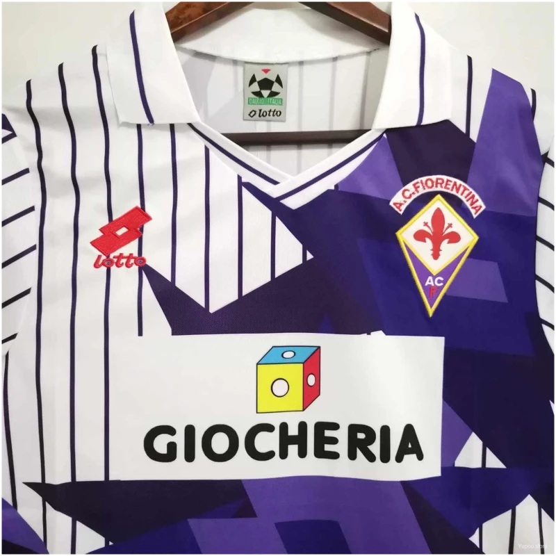 Maillot extérieur rétro de la Fiorentina 91/92