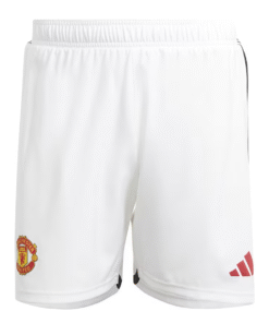 Shorts blancs authentiques domicile Manchester United 2023/24 – joueur