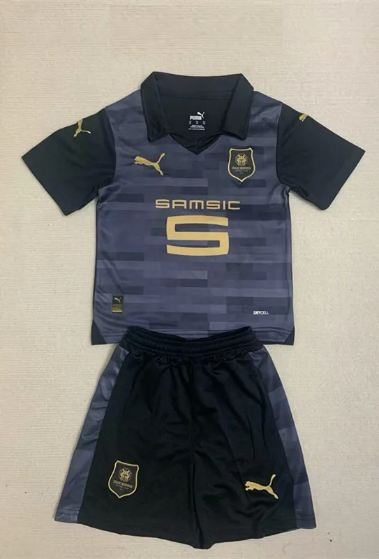 Stade Rennais 2023/24 extérieur Enfants Kit-Haut