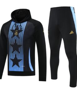 Survêtement d’entraînement Argentine: Sweat à capuche + Pantalon Noir 2025