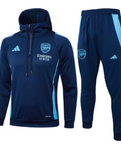 Survêtement d’entraînement Arsenal avec sweat à capuche et pantalon Royal 2024/25