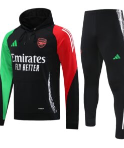 Survêtement d’entraînement Arsenal : Sweat à capuche + Pantalon Noir 2024/25