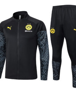 Survêtement d’entraînement Borussia Dortmund Veste + Pantalon Imprimé Noir 2023/24