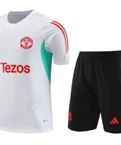 Survêtement d’entraînement court Manchester United blanc 2023/24