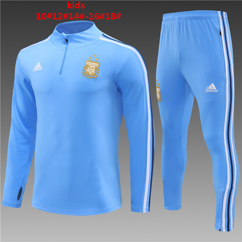 Survêtement d’entraînement enfant Argentine bleu 2024