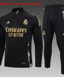 Survêtement d’entraînement enfant Real Madrid Noir 2024/25