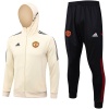 Survêtement d’entraînement Manchester United : Veste à capuche et pantalon crème 2023/24